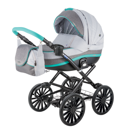 Adamex Marcello 3in1 col.Mint grey R14 Universāli kulbu rati 3 vienā
